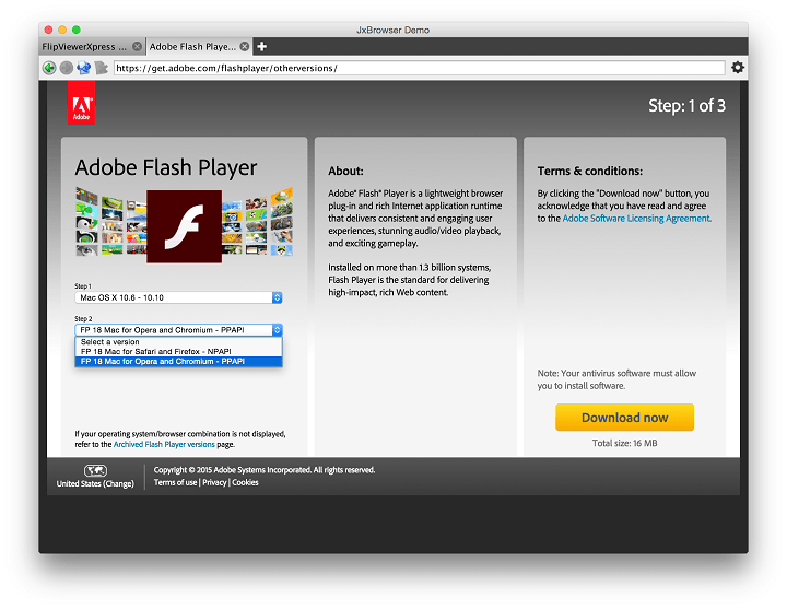 Adobe flash player 20 free download