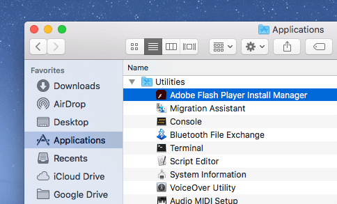 Adobe flash player update for mac